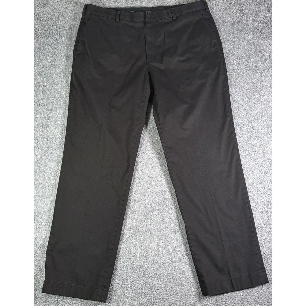 Brooks Brothers Advantage Chino Clark Fit Stretch Pants Mens Size 40x30 Black